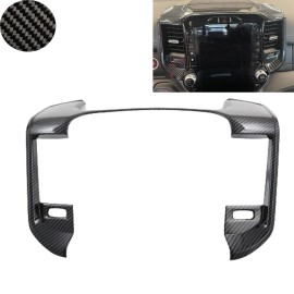 Cobra-Tek For 19-24 Ram Navigation Information System Cover Gloss Carbon Fiber Print ABS