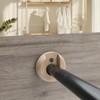 Wealrit 6 Pcs Wooden Closet Rod Holders Unfinished Wood Wardrobe