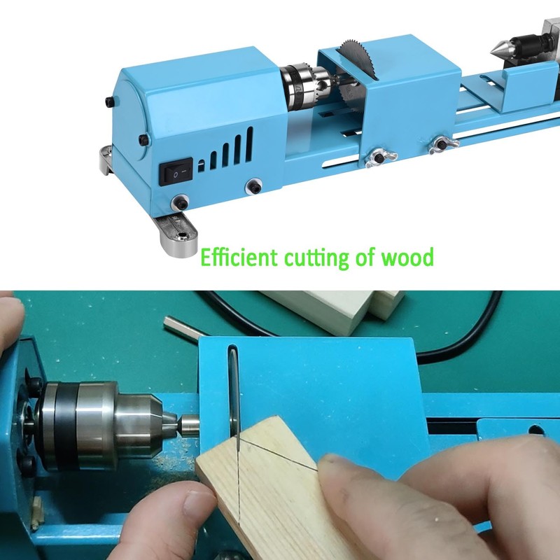Mini Wood Lathe Machine Multi-Purpose Upgraded And Lengthened Processing Diameter