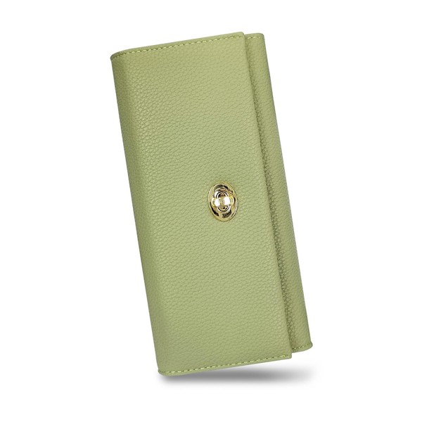 FuninCrea Women’s Wallet, PU Leather Wallet Purse Simple Fashion Litchi