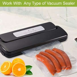 VacYaYa 100 Bags 15x25(50)+20x30(50) cm Vacuum Food Sealer Machine Freezer Storage Bags,Vac Seal a Meal Bags with BPA Free and Heavy Duty Sous Vide Vaccume Seal PreCut Bag