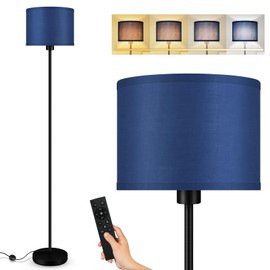 Floor Lamps for Living Room, Stepless Dimmable Blue Floor Lamp with Remote, 2700K-6500K Colors Temperature & Brightness Adjustable,10W/1200LM LED Floor Lamp, Modern Standing Lamp for Bedroom/Office