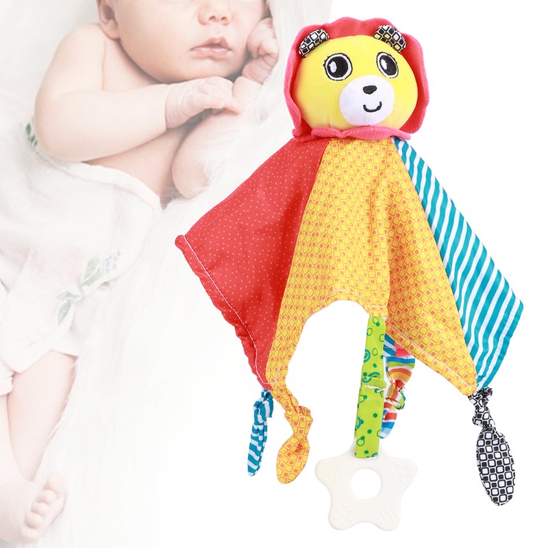 2pcs Infant Soft Cartoon Animal Appease Towel Teether Baby Soothing