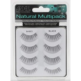 Ardell Natural False Lashes Babies Black, 4 pairs x 2 packs