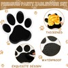 50Pcs Puppy Paw Print Party Plates Dog Themed Paper Plates