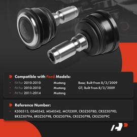 A-Premium 2 x Front Lower Ball Joints, Compatible with Ford Mustang 2010 2011 2012 2013 2014