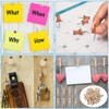 230 Pieces Wood Push Pin Decorative Thumb Tacks Wooden Head