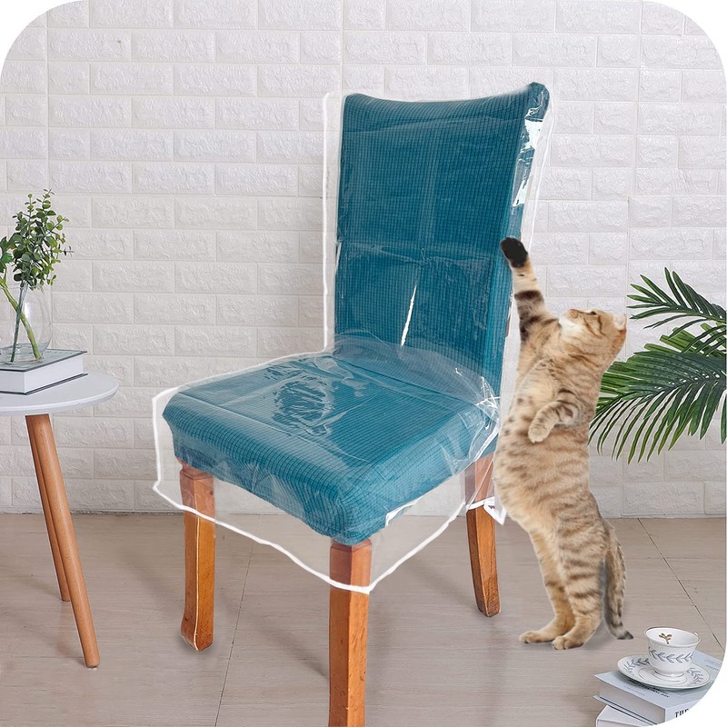 Drihara 2 Pack Plastic Dining Chair Covers (2)