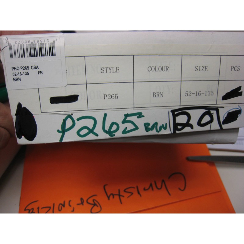 Phoebe Couture Eyeglass Frames P265 BROWN 52-16-135 With Case