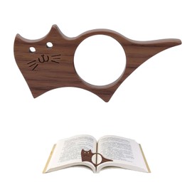 Page Holder, Wooden Book Page Holder, Thumb Book Page Holder, Walnut Book Page Holder, Cat Book Page Holder, Ideal Book Reader Gifts & Reading Accessories,Book Lovers & Literary Gifts