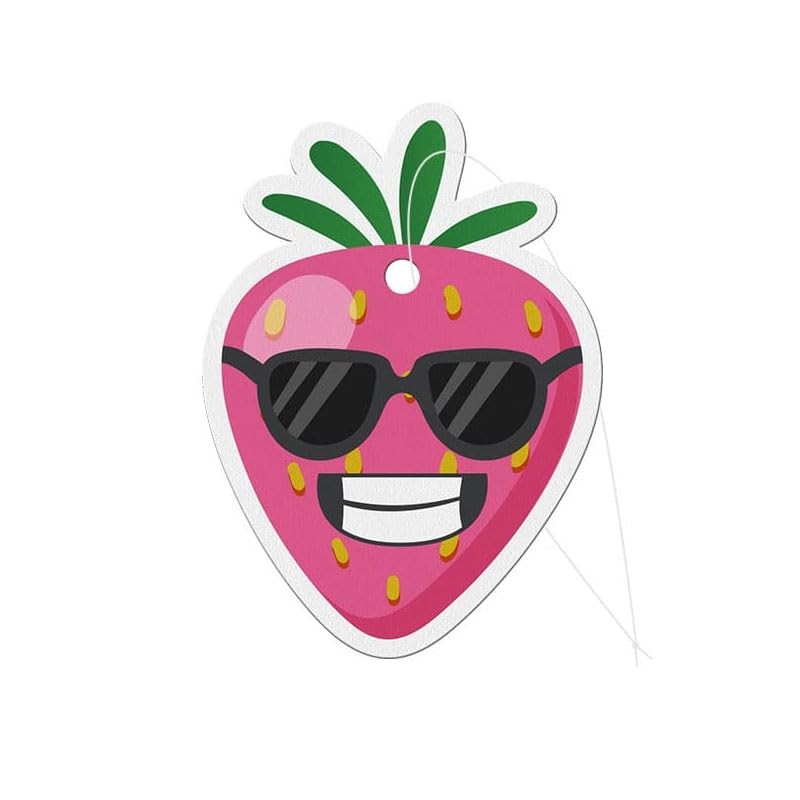 1Buy UK 4 Fruit Car Air Fresheners, Orange, Cherry, Strawberry,