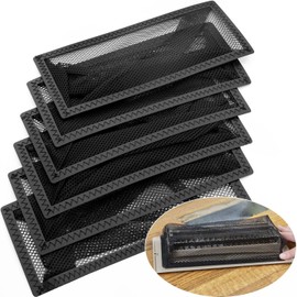 6 PCS Vent Covers for Home Floor, 4x10 Inch Floor Register Trap Cover, Floor Air Mesh Vent Cover Screen for Home Air Vent Filters Net Trap, Easy to Install and Effectively Catch Small Items