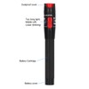 Black Fiber Optic Visual Fault Locator Anti Slip Handle Ergonomic