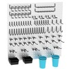 157 PCS Extra Thick Pegboard Hook Set, Metal Pegboard Accessory