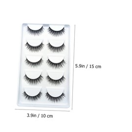 Baluue Natural False Eyelashes Set of 10 Pairs Kiss Lashes Eyelashes for Girls Comfortable Realistic for Daily Party Wedding Events