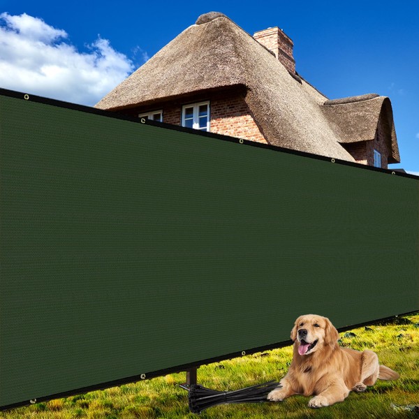 Shade&Beyond Privacy Screen Fence 3'x85' Dark Green Outdoor HDPE Mesh