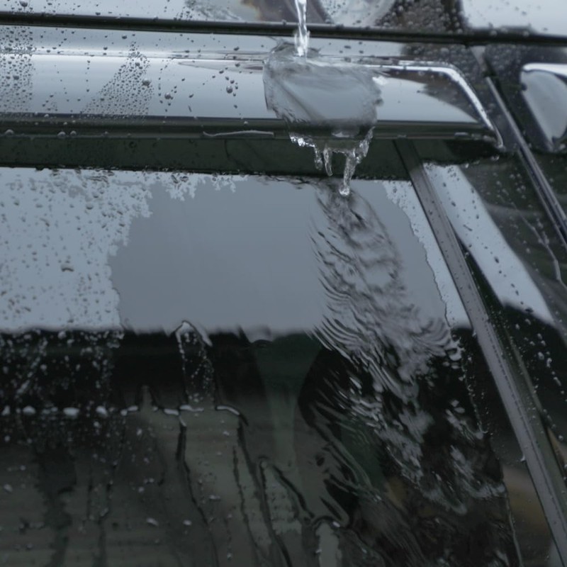 Ratzsdala 94329 External Durable Side Window Rain Guards, 4pcs Tape