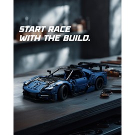 Nifeliz MCX Race Car Building Set for Adults, Collectible 1/12 Scale Sports Car Model Toy, Ideal Gift for Race Lovers (1,726 PCS, NF10321)