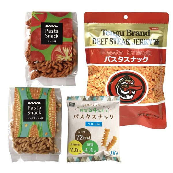 Sanshu Sohonpo 3 Pasta Snack Variety Pack (Set of 4)