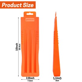 YARDMARIS Tree Felling Wedge, Plastic Logging Wedges with Spikes Forestry Wedge for Tree Cutting, Chainsaw Loggers Supplies, Chainsaws & Accessories Set of 2(2X 10)