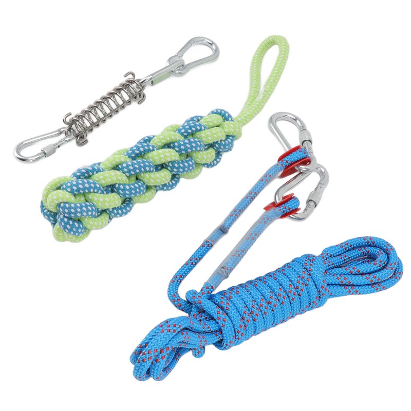 Spring Pole Dog Rope Toy Muscle Builder Interactive Dog Hanging