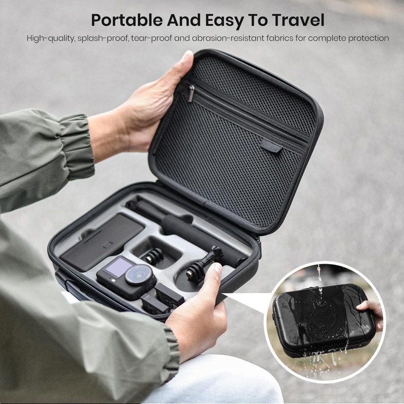 STARTRC DJI Osmo Action 6 Case, Waterproof Portable Shockproof Carry