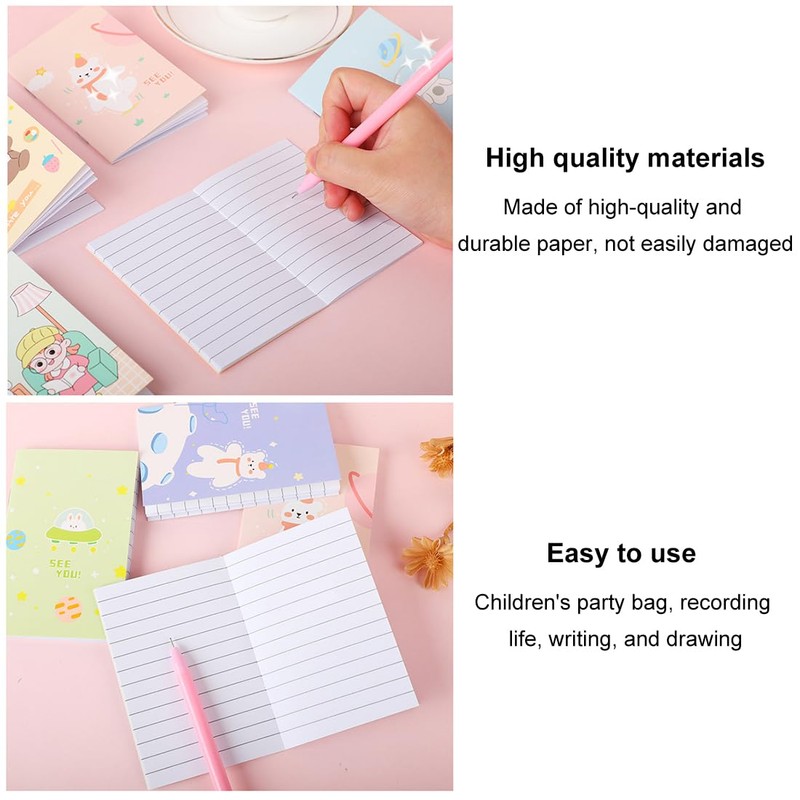 32 Pieces Mini Notebook Pocket Size Notepad Small Pocket Notepads