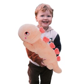 Mukwpaz Large Dinosaur Stuffed Animal Plush Toy, Dinosaur Cute Soft Plush Pillow Toys,Huge Big Size Fluffy Plushy Fat Plushie Gifts for Kids (Pink,31 inch)