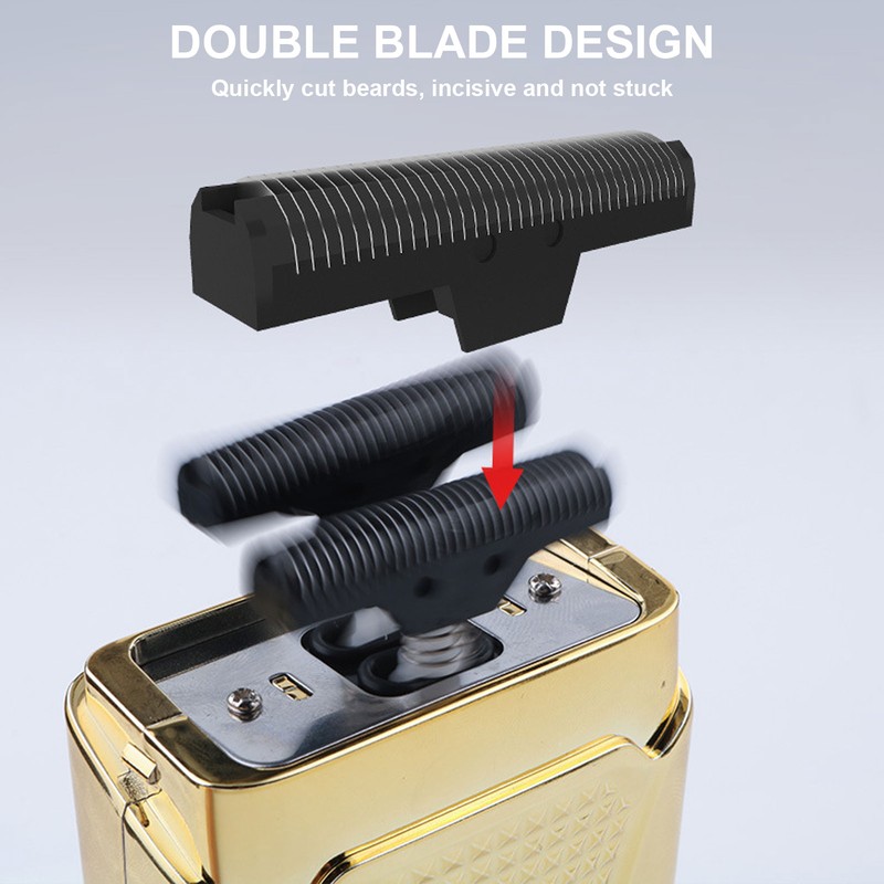 Rechargeable Electric Reciprocating Razor Portable Men Beard Trimmer Shaver Machine