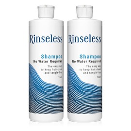 RINSELESS Waterless Shampoo 16 Oz (Pack of 2) Waterless Body Bath Wash 16 Oz (Pack of 2) | No Water Rinse Needed Concentrated Formula