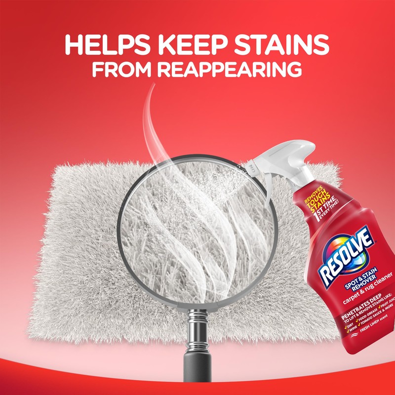 Resolve Carpet and Rug Cleaner Spray, Spot & Stain Remover,