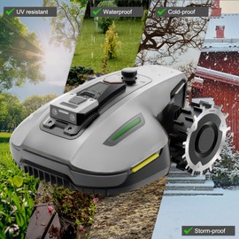 Robotic Lawnmower Spikes Made of Stainless Steel, Stainless Steel Spikes for Mammotion Yuka Mini Self-Centring, Spikes for Mammotion 2 mm, Diameter 210 mm - Robotic Lawnmower Accessories with 6 x