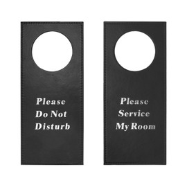 Huakaile PU Do Not Disturb Sign Executive Quality Door Hanger Perfect for Home, Hotel, Office, Spa, Law Firm, Massage (2)