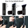 Brocha Maquillaje Kabuki Cara Cepillo Retráctil Viaje Portátil Impecable Base