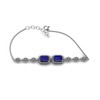 LMDPRAJAPATIS - 8 x 10 mm silver tennis bracelet with