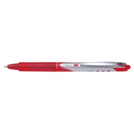 Pilot V Ball RT Retractable Liquid Ink Roller Ball 0.5mm Tip (0.3mm Line Width Red Ink (Each)