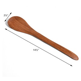 African Wild Olive Wood Casserole Server Scoop, Hand Carved in Kenya by Fair Trade Artisans