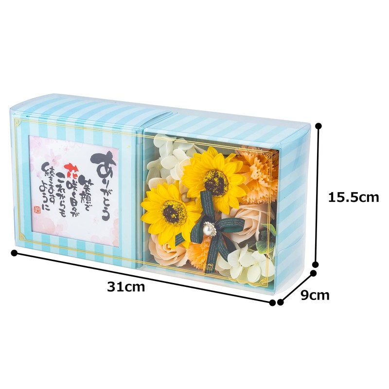 Q-FLA Bath Fragrance Flower Shaped Bath Salt, Flower Arrangement Box,