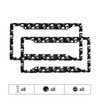 Skull License Plate Frame 2 Pack Accessories Cars Decor 12.3