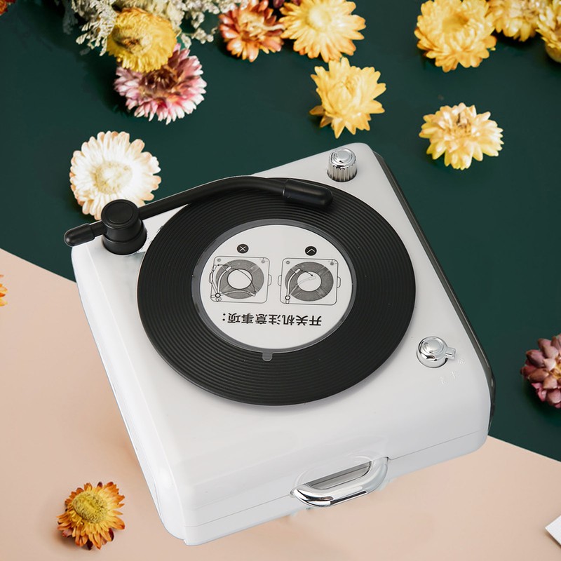 Bluetooth 5.0 Speaker Vinly Record Player Style Old Fashioned Classic