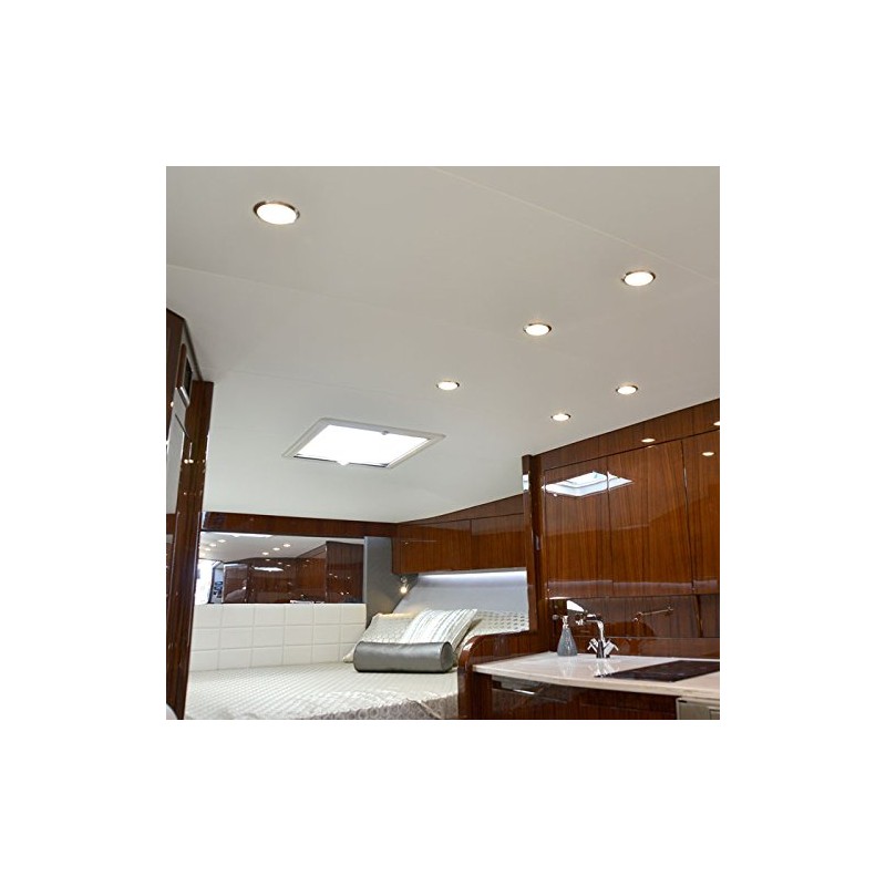 Lumitec Mirage LED Flush Mount Ceiling Down Light - Polished