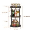 Lazy-Susan-Organizer-Spice-Rack, 3-Tier Rotating Spice Organizer for Cabinet Pantry, Seasoning Holder