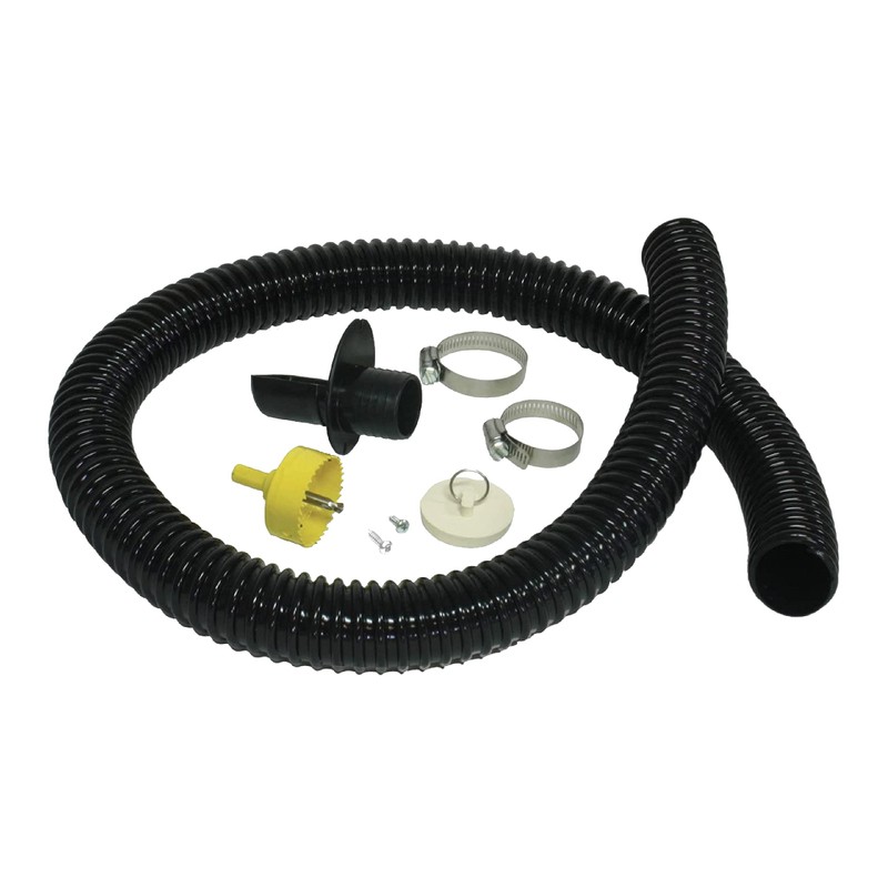 Algreen 81052 Rain Barrel Deluxe Diverter Kit Black