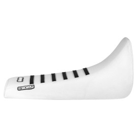 Enjoy Mfg 1988 - 2006 Yamaha Blaster Gripper seat cover  all WHITE w/ BLACK rib #178