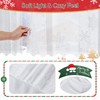 Beauoop - Juego de 2 cortinas transparentes de copo de