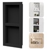 Neohomee 2-Tier XPS Shower Niche,Interior 12"X28" Bathroom Wall Niche Waterproof