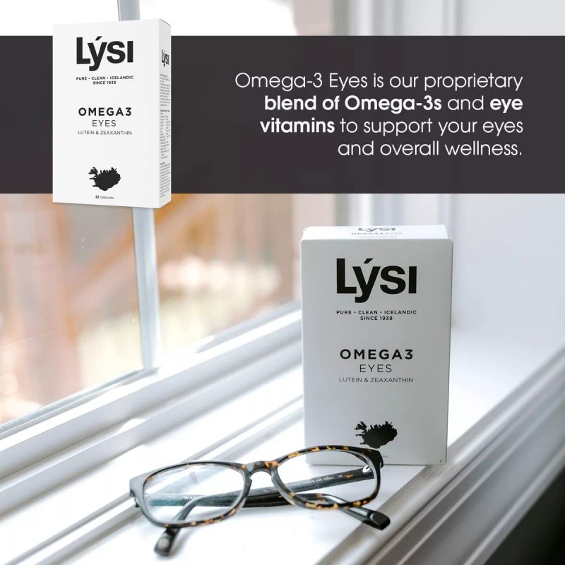 Lýsi Lysi Omega 3 Eyes 1000mg Luteína Y Zeaxantina 32