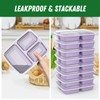 50 Pack (100-Piece) 32 oz Meal Prep Containers Reusable with