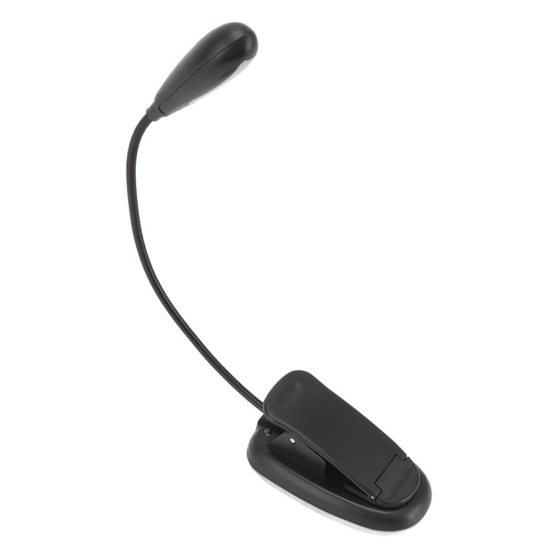 Clip On Light Black 9 Level 7 Lamps Foldable Flexible