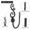 DAZUINIAO Curtain Holdbacks 2pcs, Metal Curtain Holders for Drapes, Wall